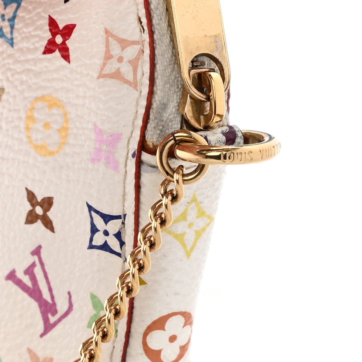 Louis Vuitton Monogram Multicolor Coeur Heart Coin Purse White 3 of 9