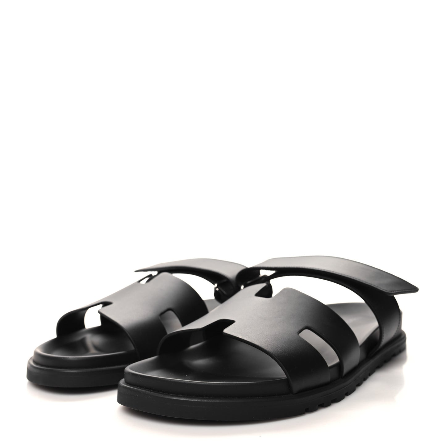 Calfskin Mens Chypre Sandals 43 Black