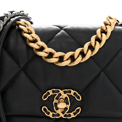 Chanel Lambskin Quilted Medium Chanel 19 Flap Black 8 of 11