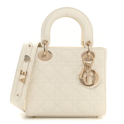 Christian Dior Lambskin Cannage Small My ABCDior Lady Dior White 1 of 7