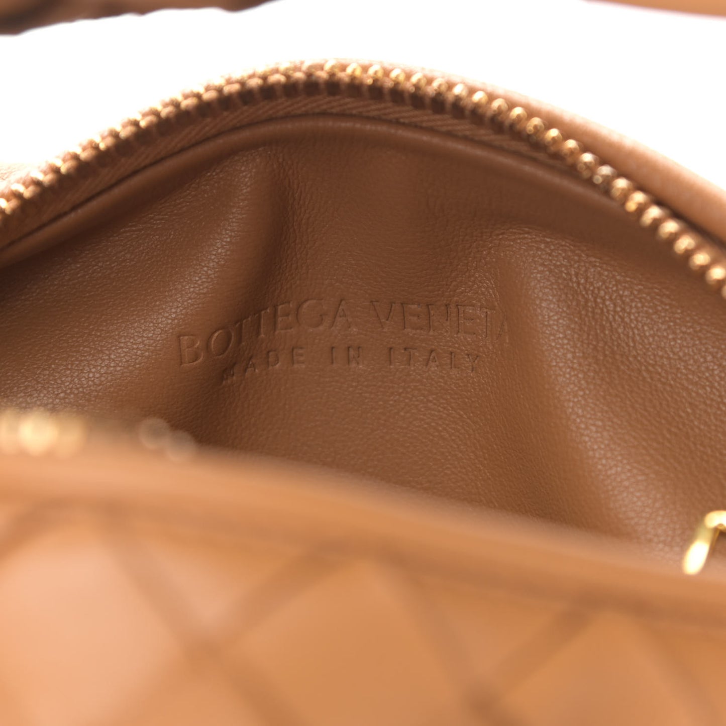 Nappa Intrecciato Mini Jodie Caramel