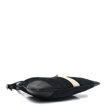 Gucci Monogram Lobster Clasp Jackie O Hobo Black 4 of 10