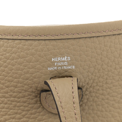 Hermes Taurillon Clemence Sangle Evelyne TPM Beige Marfa 6 of 11