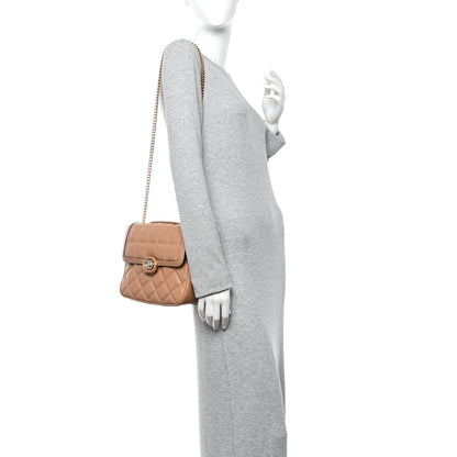 Gucci Calfskin Quilted Small Deco Shoulder Bag Camelia 2 of 11