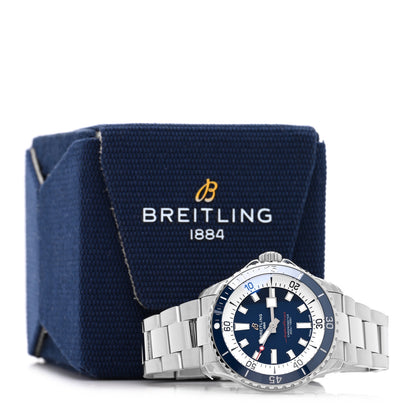 Breitling Stainless Steel 42mm SuperOcean Automatic Watch Blue A17375 5 of 5