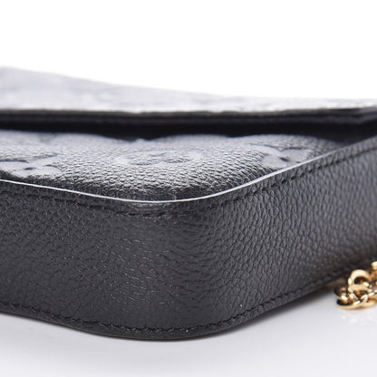 Louis Vuitton Empreinte Pochette Felicie Chain Wallet Black 12 of 12