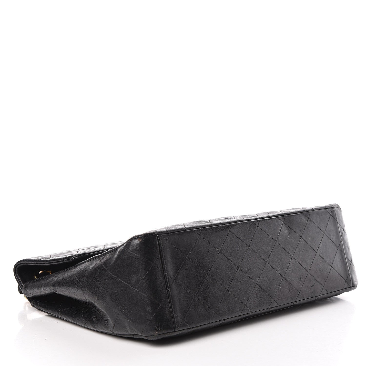 Chanel Lambskin Quilted XL Jumbo Single Flap Black 4 of 20
