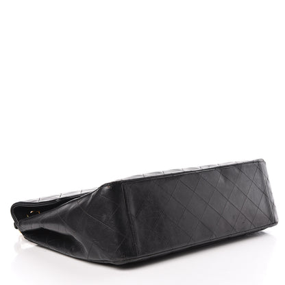 Chanel Lambskin Quilted XL Jumbo Single Flap Black 4 of 20