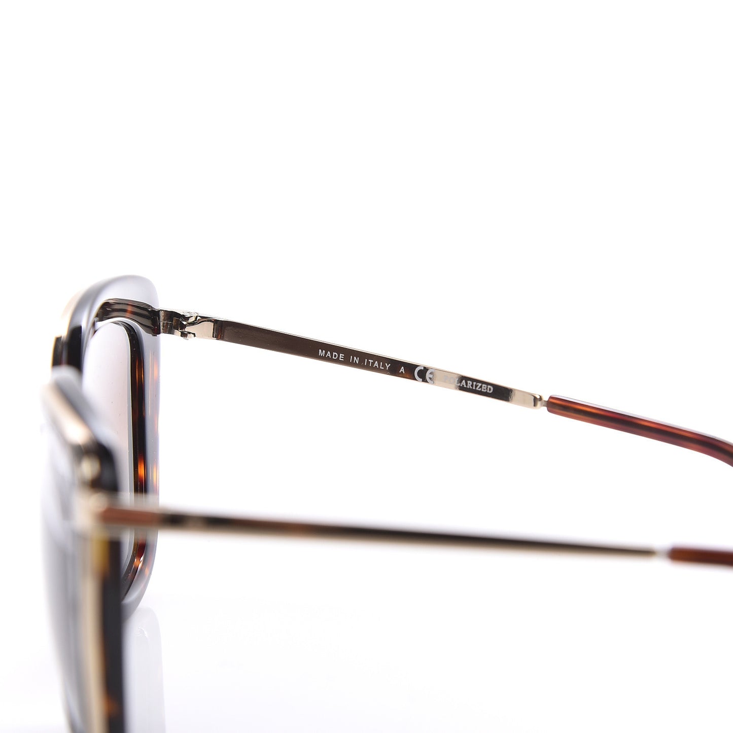 Acetate Quilted Metal Butterfly Sunglasses 4238 Dark Tortoise Gold