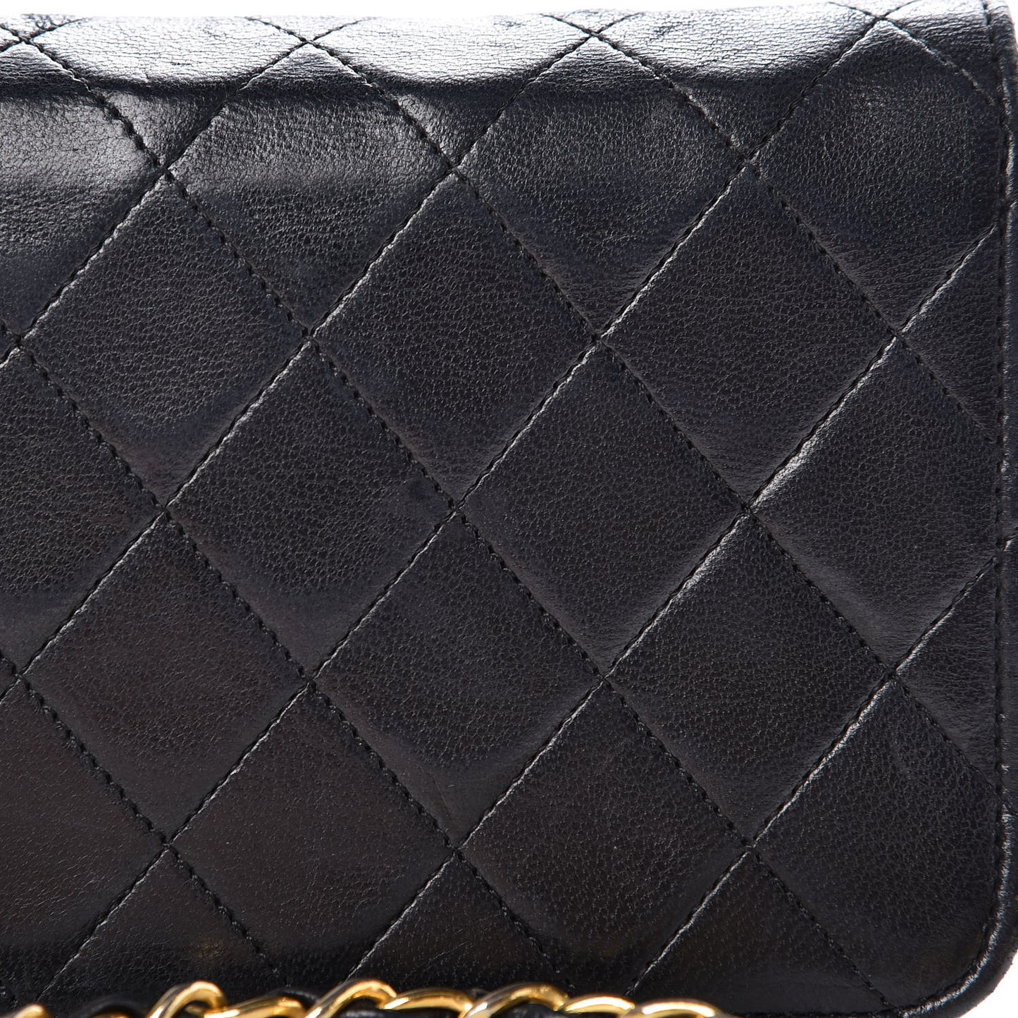 Lambskin Quilted Mini Flap Black