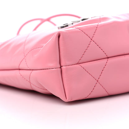 Chanel Shiny Calfskin Quilted Mini Chanel 22 Pink 8 of 10