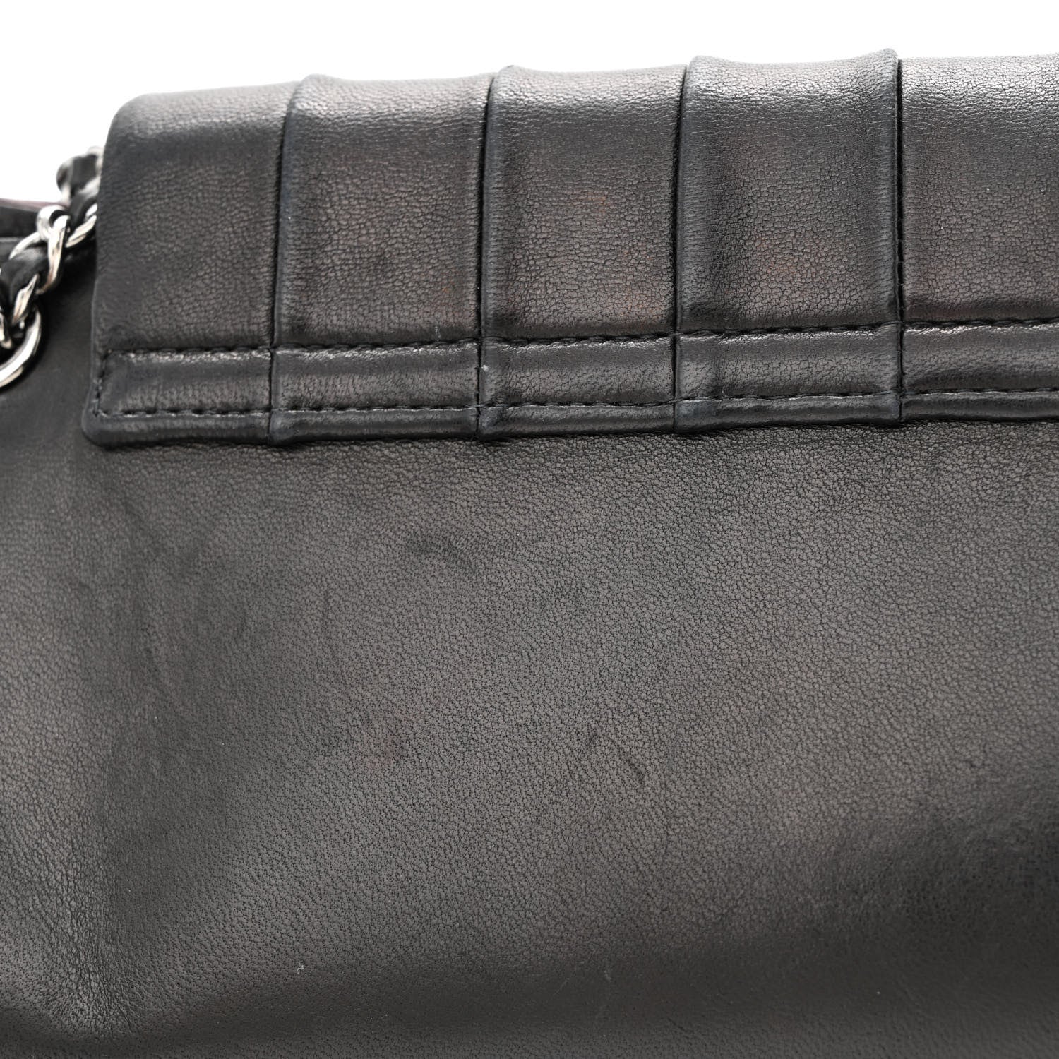 Chanel Lambskin Vertical Quilt Small Accordion Flap Black 13 of 14