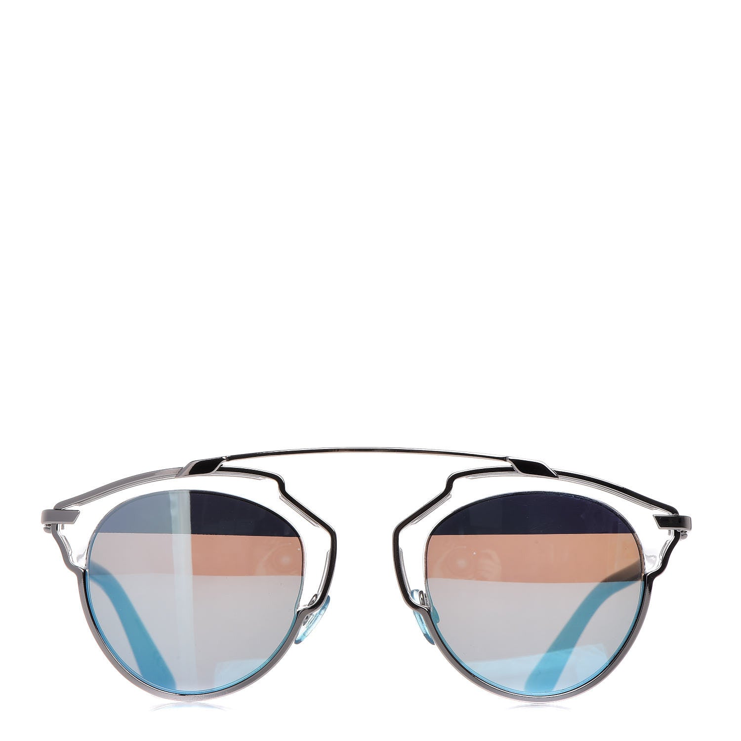 Christian Dior Mirrored So Real Sunglasses Crystal Silver White 2 of 9