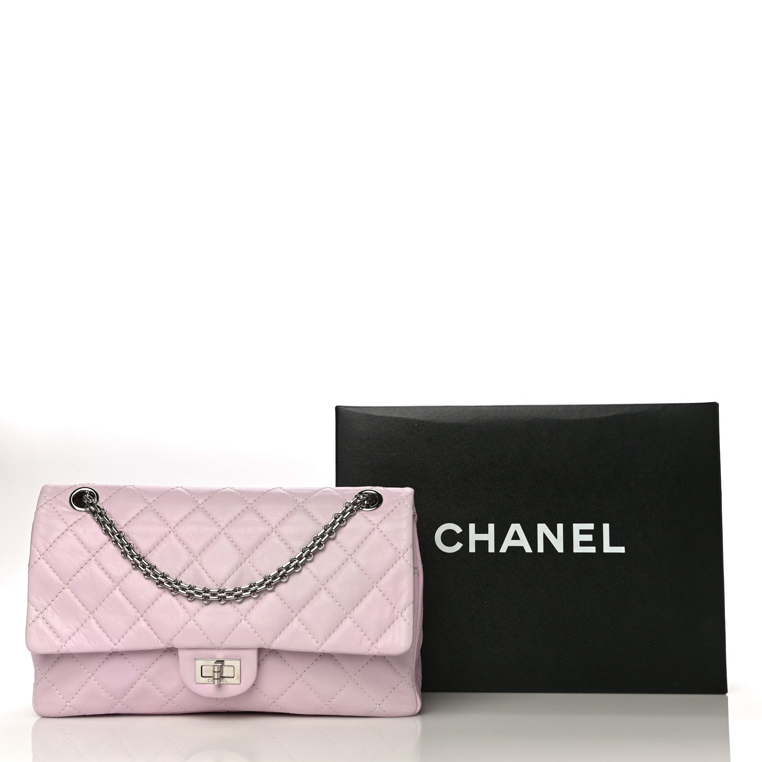 Chanel Lambskin Quilted 2.55 Reissue 226 Flap Pink 24 of 24