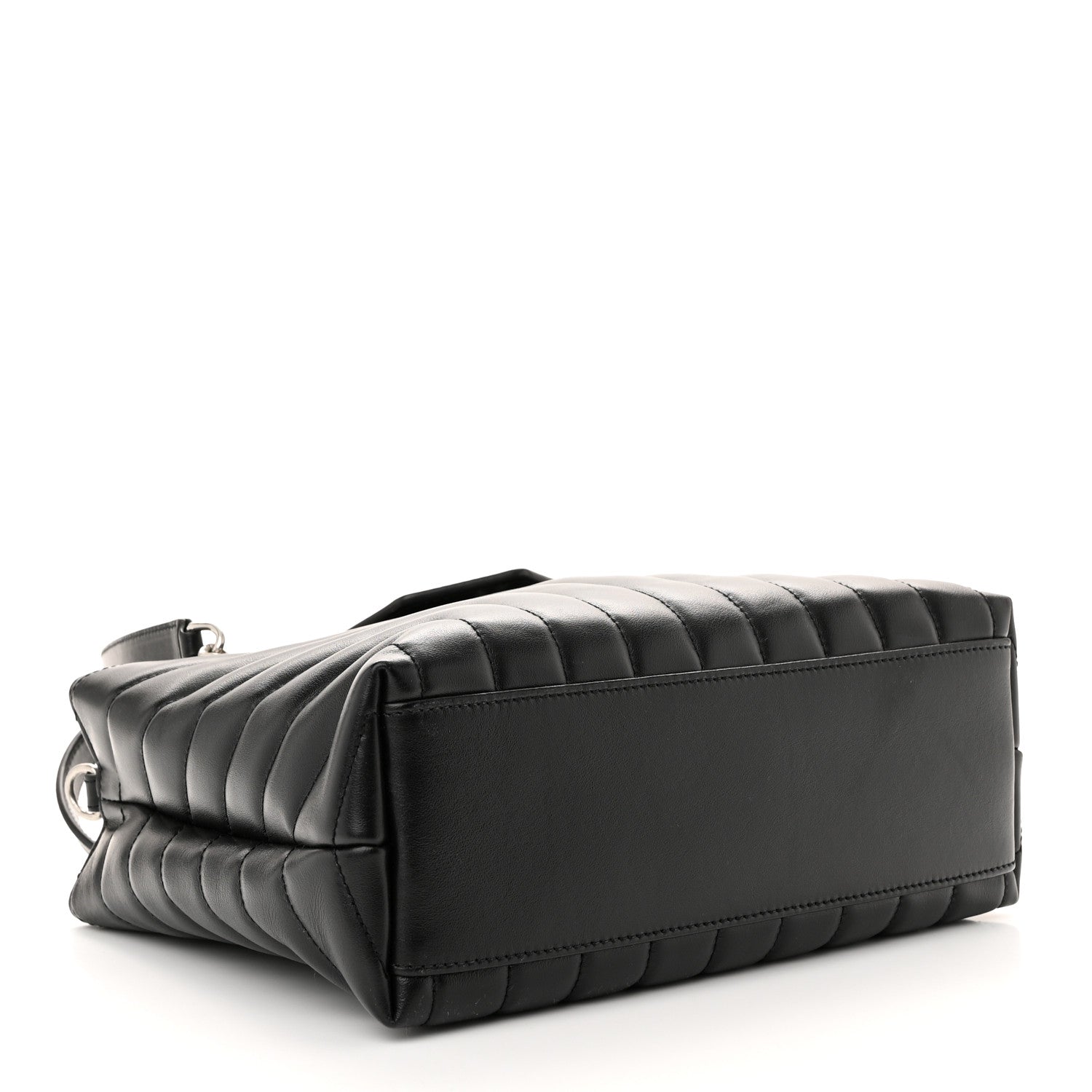 Saint Laurent Calfskin Y Quilted Monogram Small Loulou Shopper Black 4 of 11