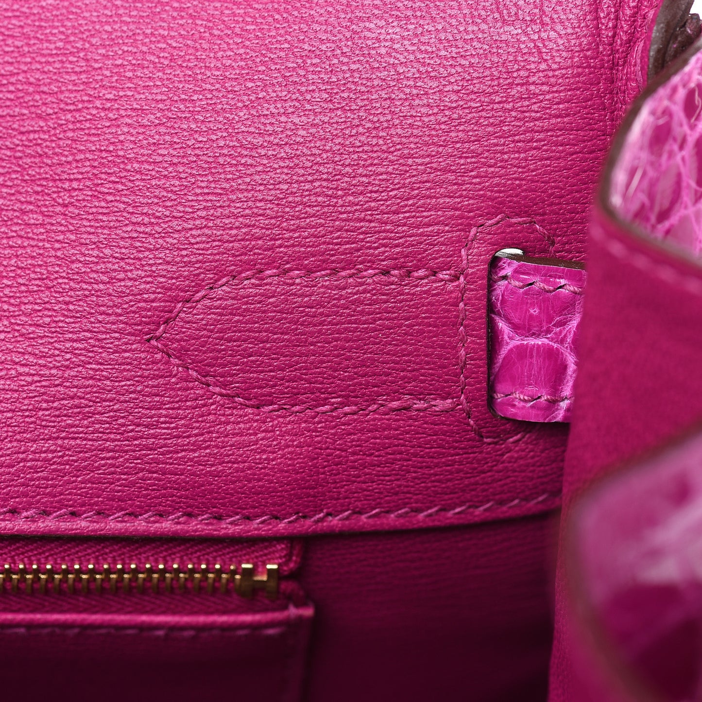 Shiny Porosus Crocodile Birkin 30 Rose Scheherazade