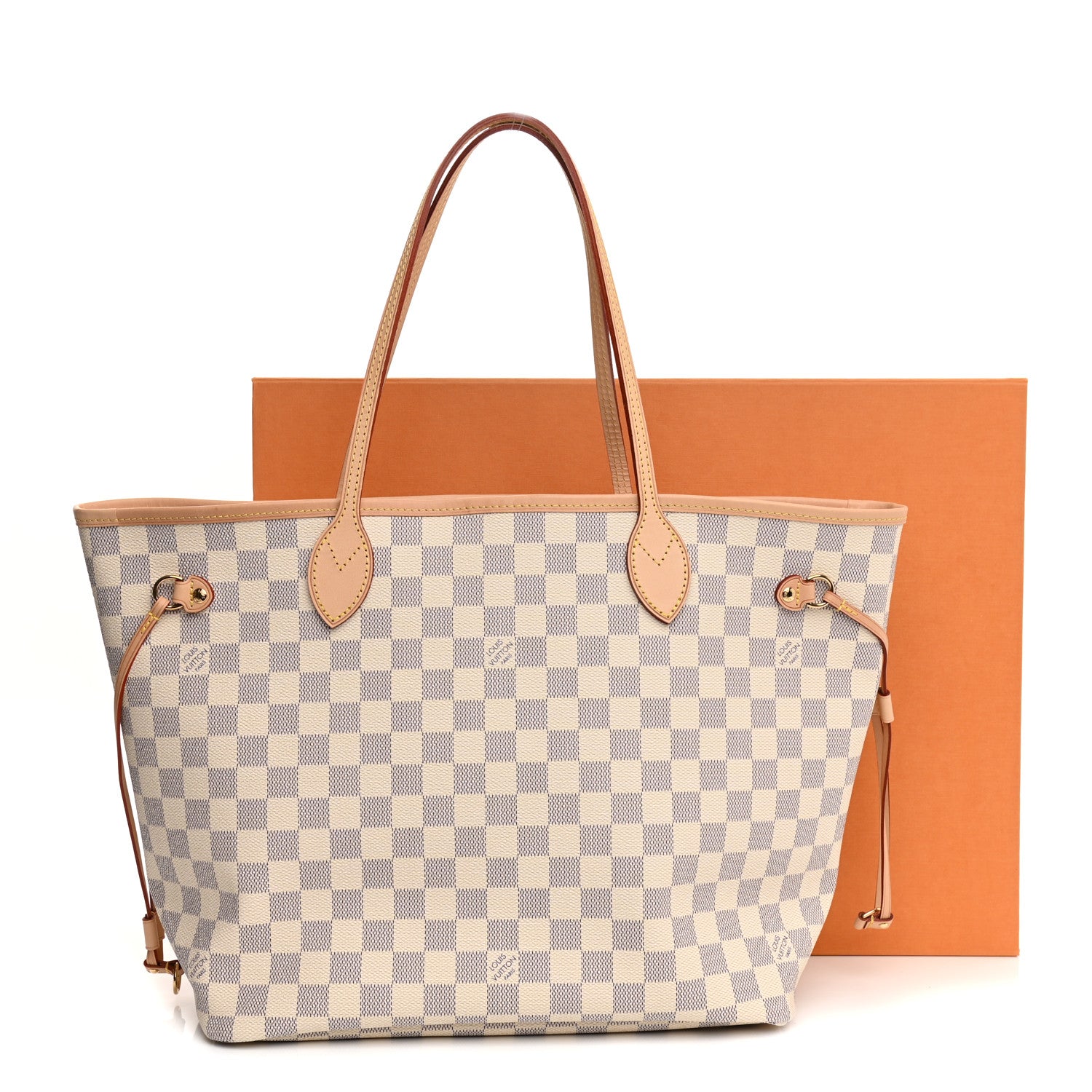 Louis Vuitton Damier Azur Neo Neverfull MM Rose Ballerine 16 of 17