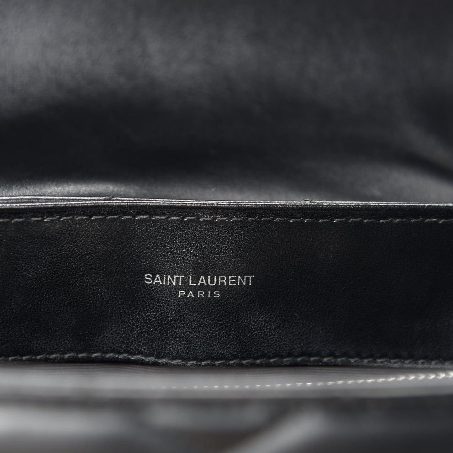 Calfskin Y Quilted Monogram Medium Loulou Chain Satchel Black