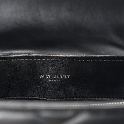 Saint Laurent Calfskin Y Quilted Monogram Medium Loulou Chain Satchel Black 10 of 12