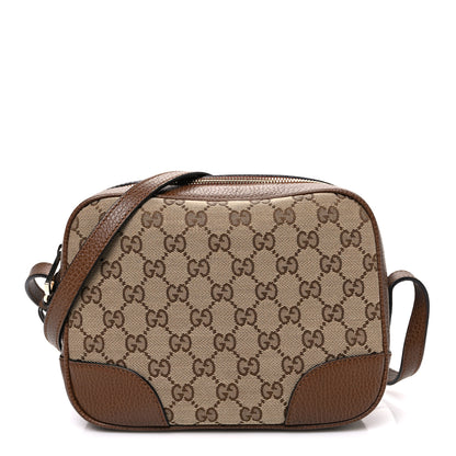 Gucci Monogram Mini Bree Messenger Bag Beige Tabacco 1 of 10
