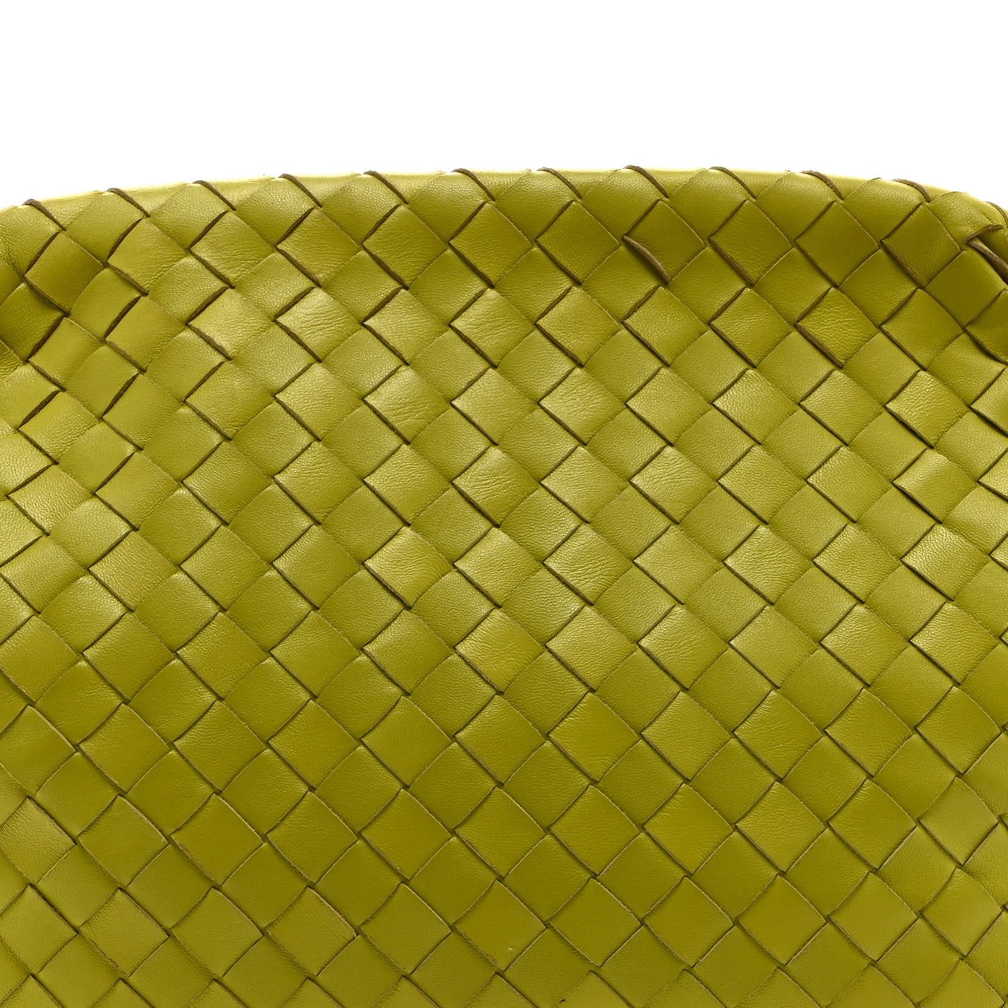 Nappa Intrecciato Clutch  Seagrass