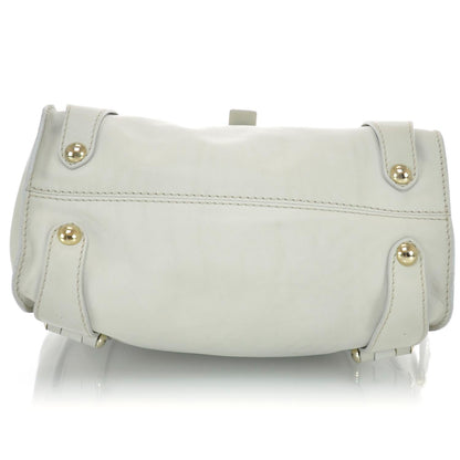 Jimmy Choo Cashmere Calfskin Medium Parker Tote White 6 of 9
