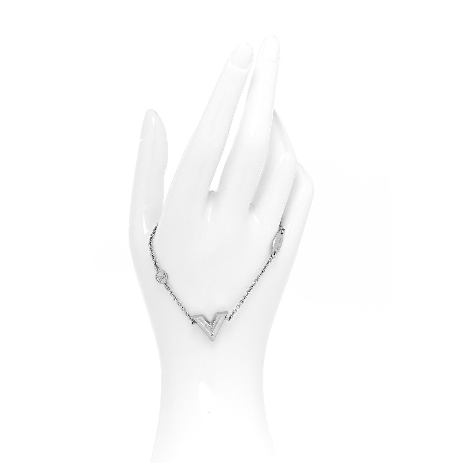 Louis Vuitton Essential V Supple Bracelet Silver 2 of 5