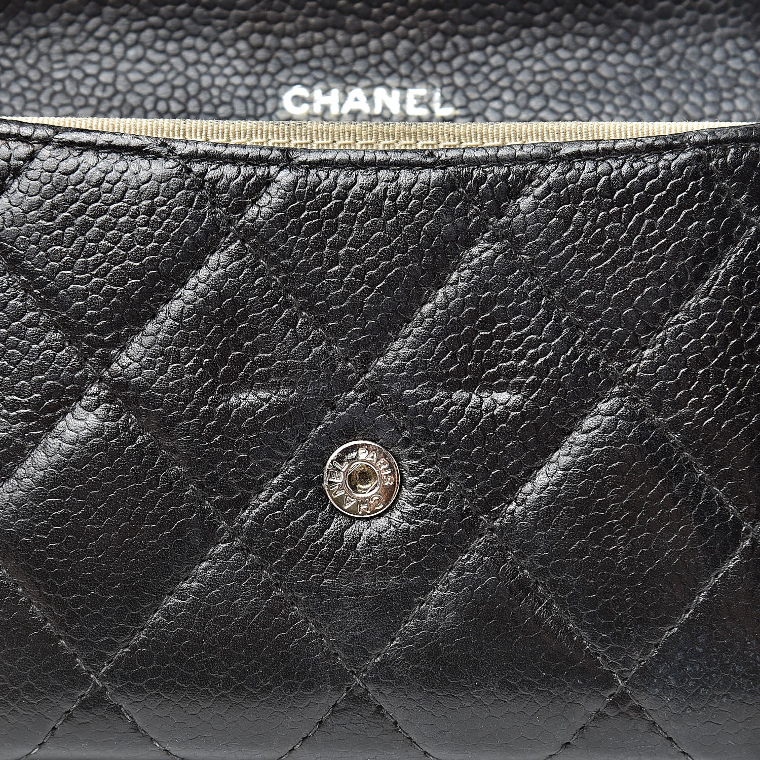 Chanel Caviar Quilted Flap Card Holder Black 13 of 15
