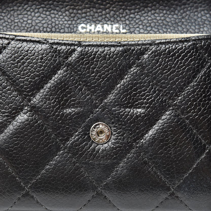 Chanel Caviar Quilted Flap Card Holder Black 13 of 15