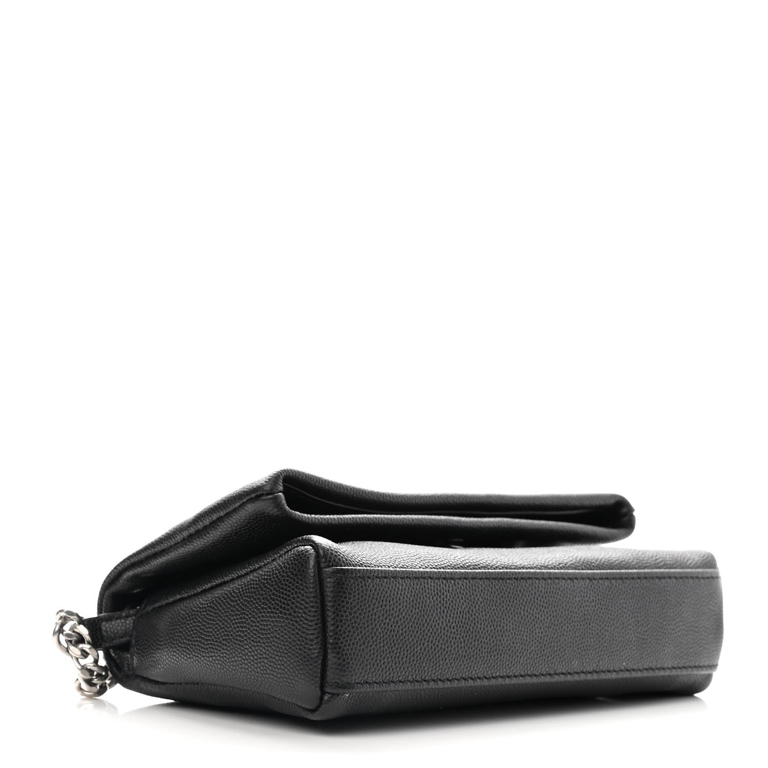Saint Laurent Grain De Poudre Monogram Toy West Hollywood Fold-Over Bag Black 4 of 11
