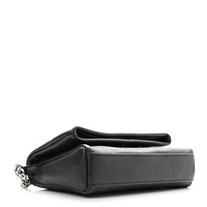 Saint Laurent Grain De Poudre Monogram Toy West Hollywood Fold-Over Bag Black 4 of 11