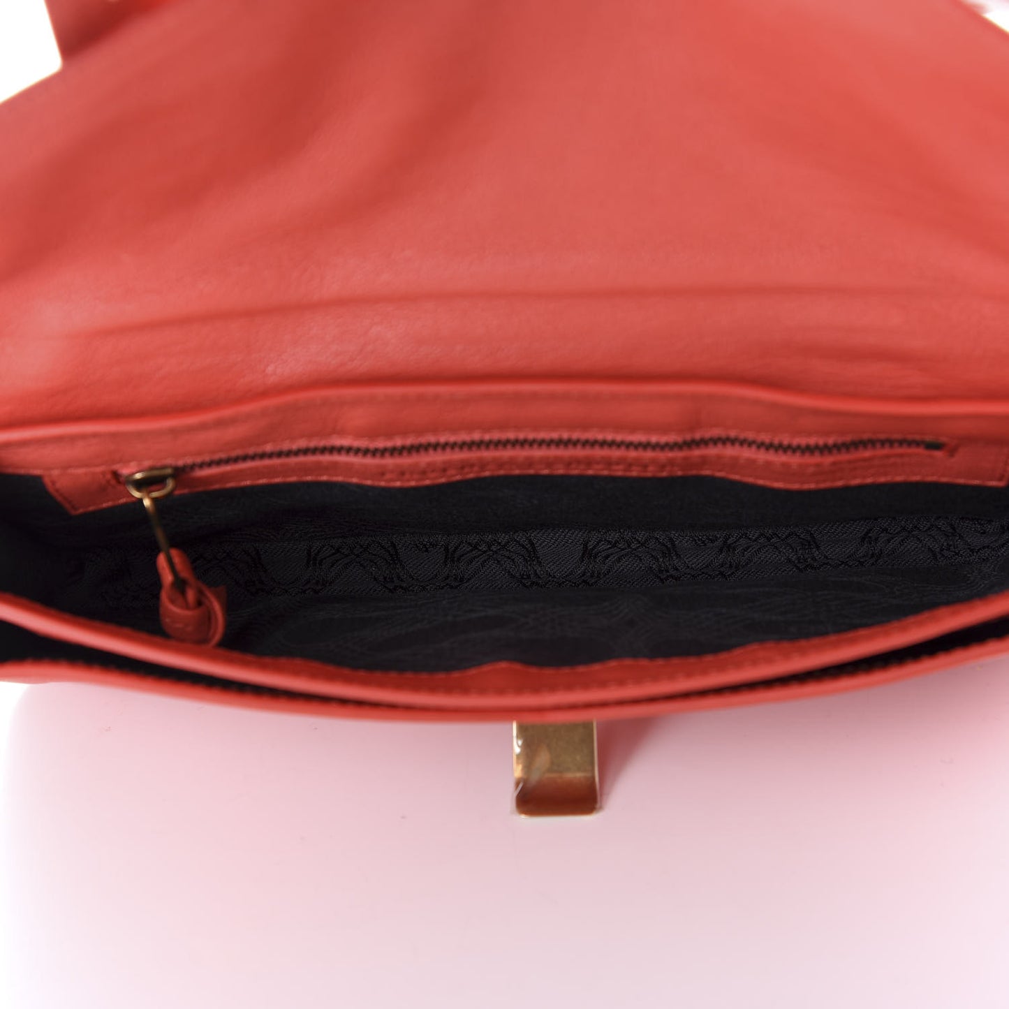 Lambskin PS1 Pochette Clutch Deep Coral
