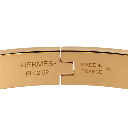 Hermes Enamel Mini Clic Chaine d'Ancre Bracelet PM Marron Glace 4 of 5