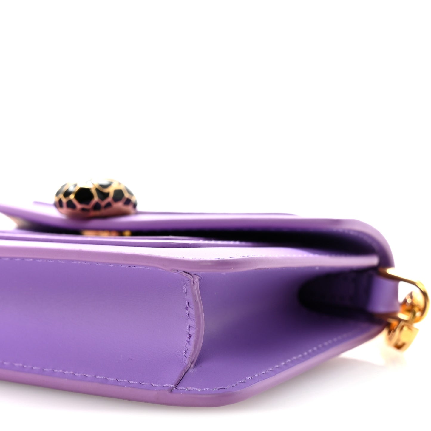 Calfskin Serpenti Forever Miniature Bag Charm Purple