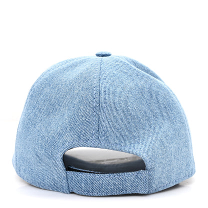 Chanel Denim CC Cap Hat Blue 5 of 8
