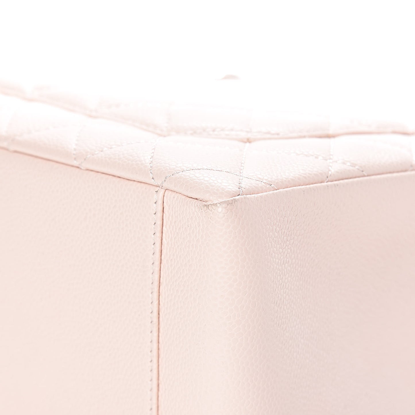 Caviar Quilted Grand Shopping Tote GST Light Pink