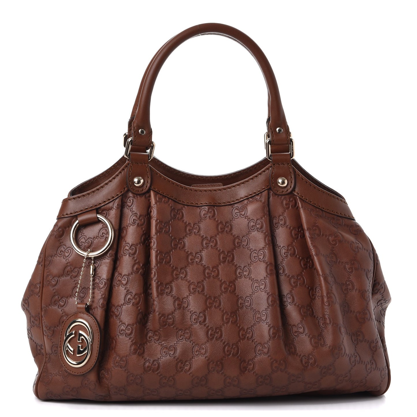 Guccissima Medium Sukey Tote Brown