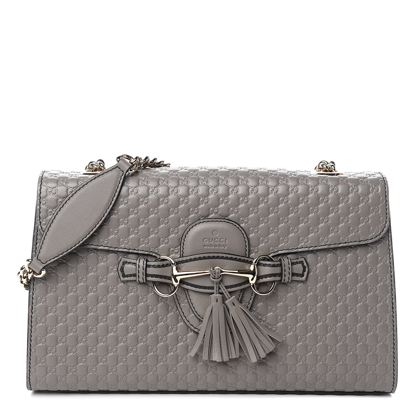 Soft Microguccissima Medium Emily Chain Shoulder Bag Loess