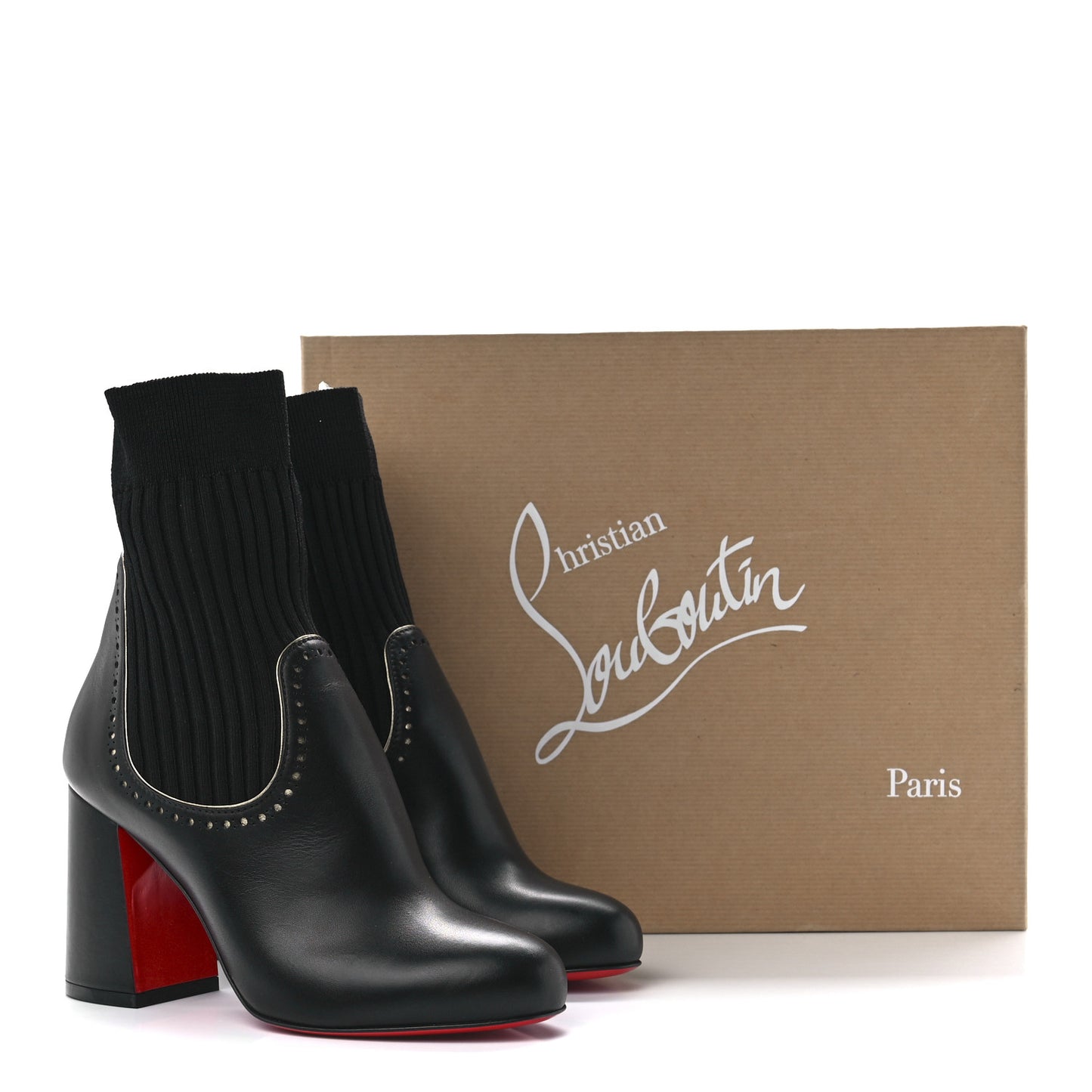 Calfskin Sockies 85 Chelsea Boots 35 Black