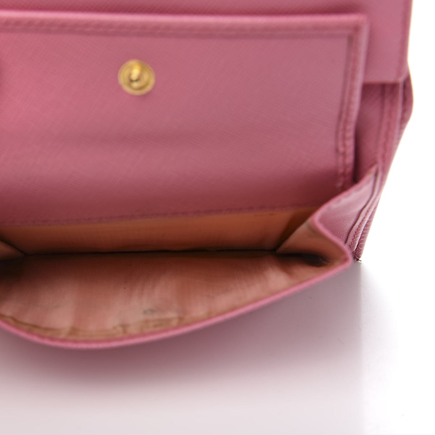 Saffiano Metal Bi-Fold Wallet Begonia