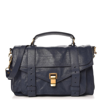 Proenza Schouler Lambskin Medium PS1 Satchel Midnight 1 of 11