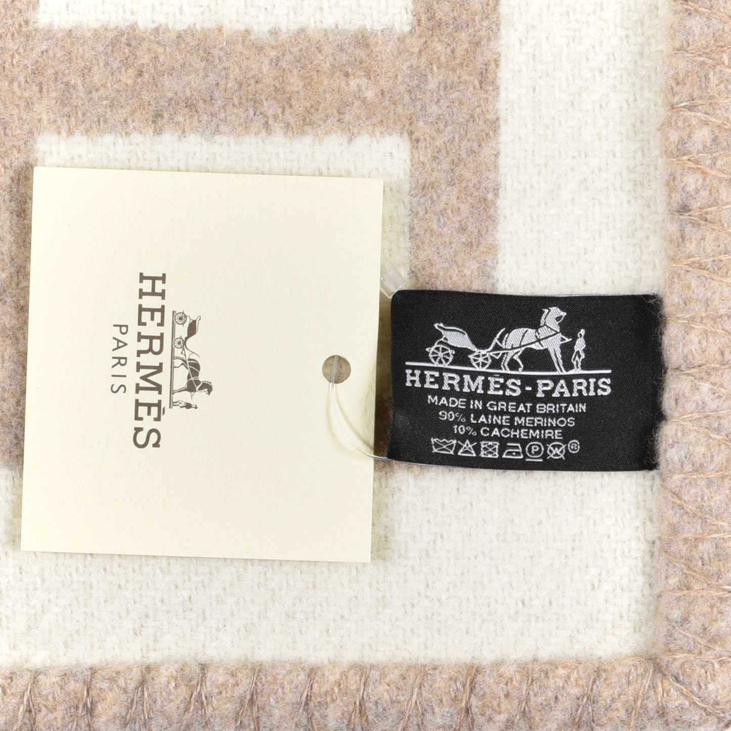 Wool Cashmere Avalon III Blanket Coco Camomille