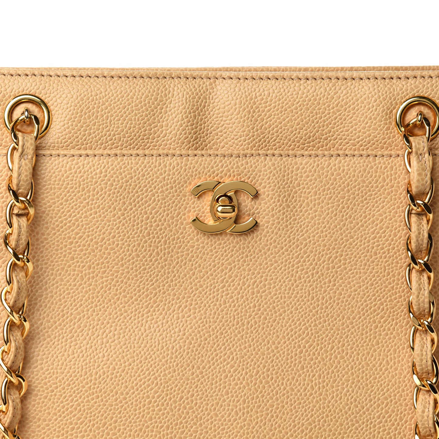 Caviar Shoulder Bag Beige