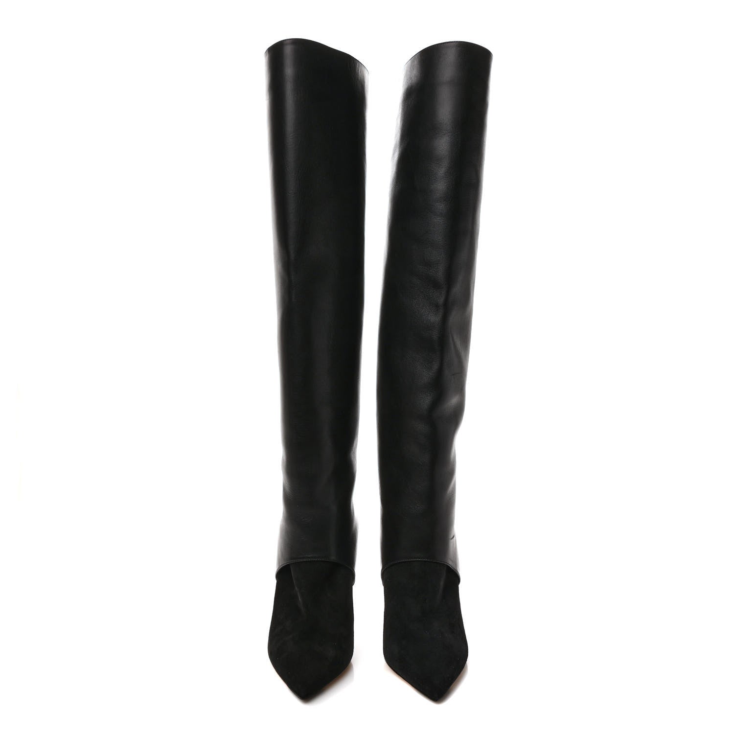 Jimmy Choo Suede Calfskin Hurley 100 Boots 36 Black 2 of 10