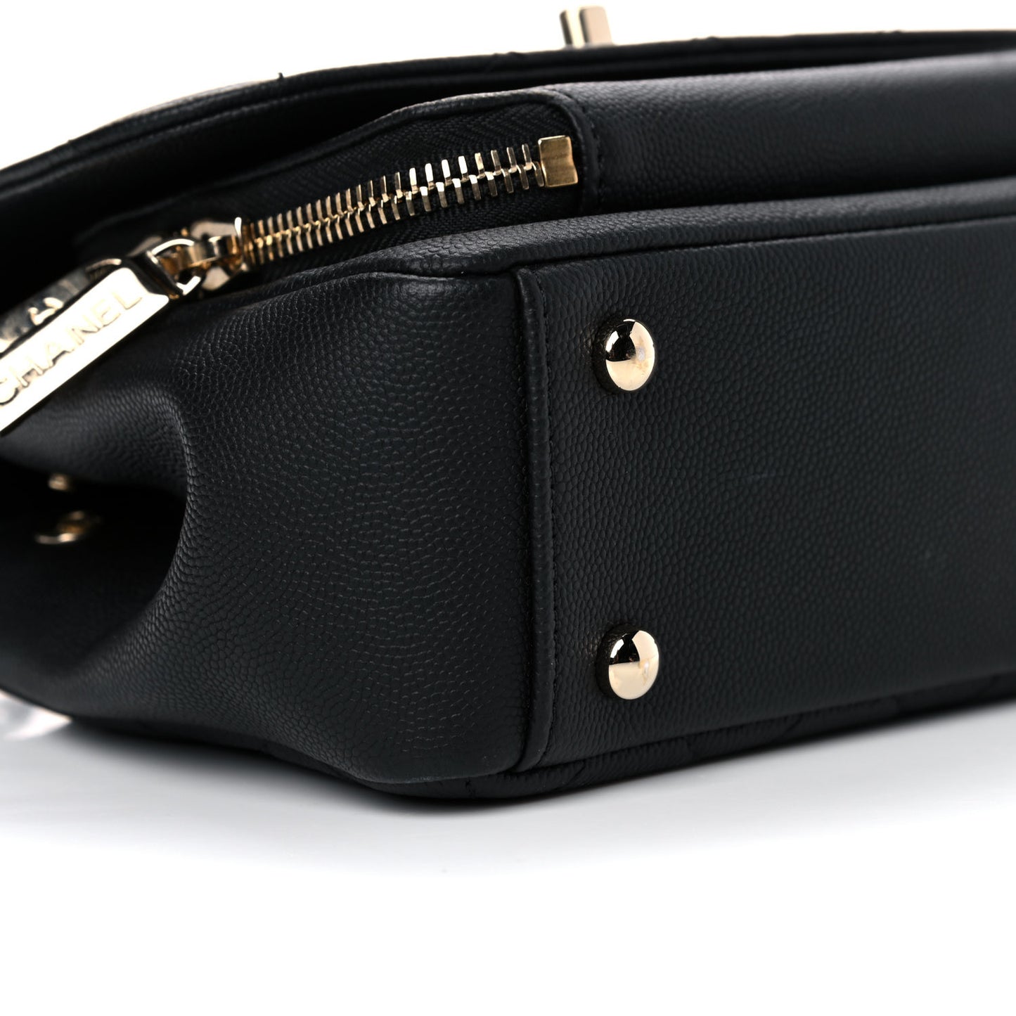 Caviar Quilted Small Business Affinity Flap Black