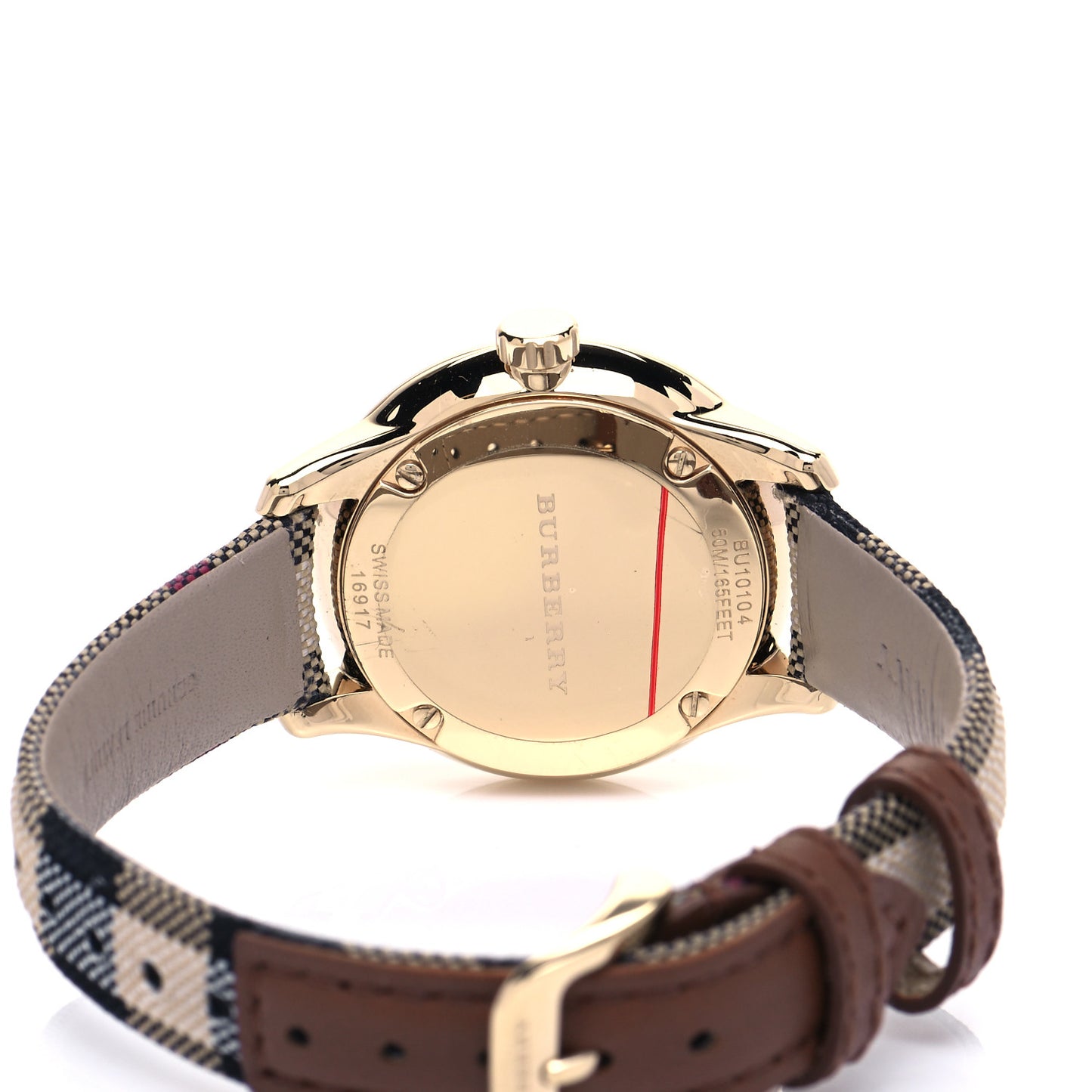 Stainless Steel Calfskin 32mm Quartz Watch Beige BU10104