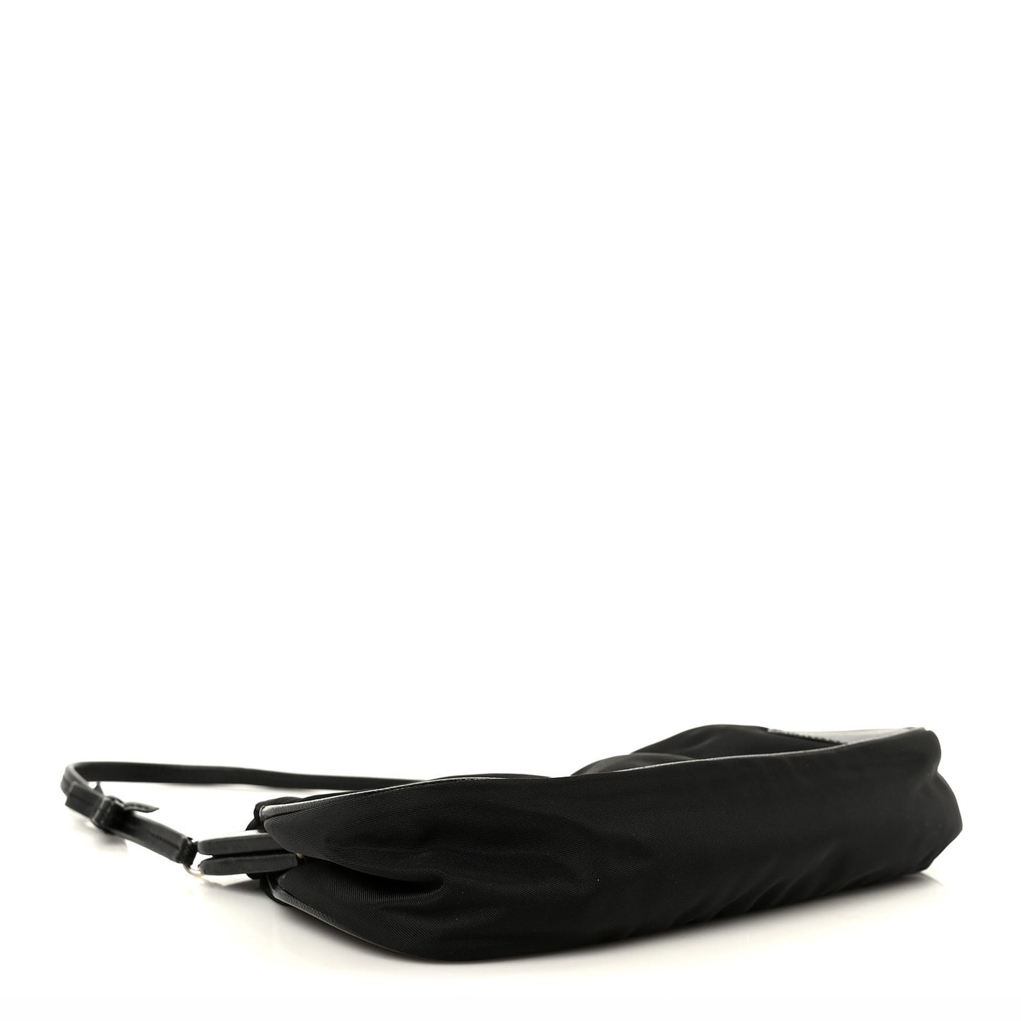 Tessuto Nylon Kisslock Shoulder Bag Black Black