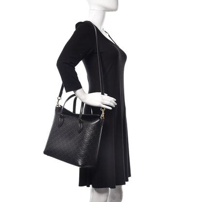 Gucci Guccissima Linea A Foldover Tote Black 2 of 9