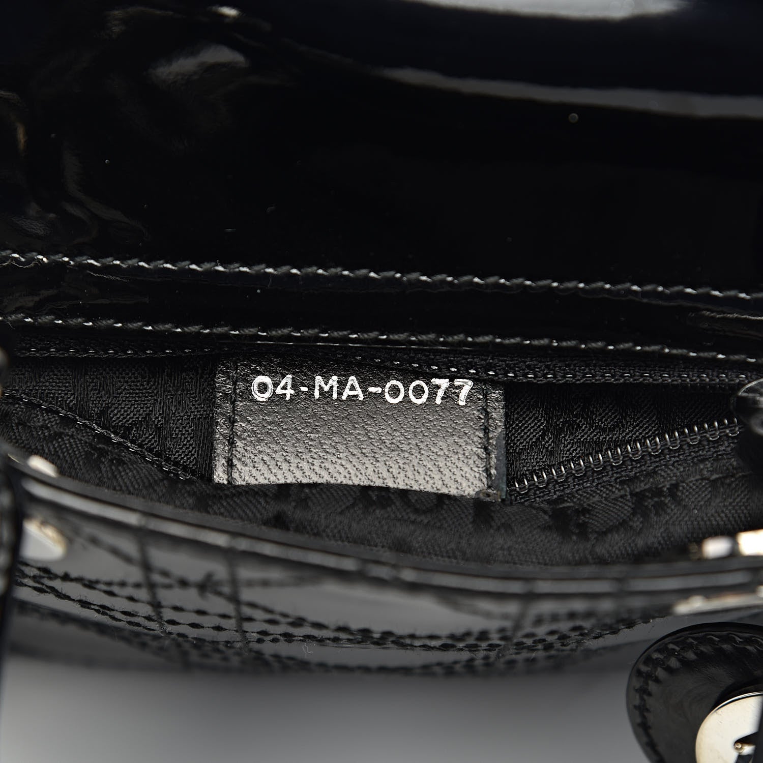 Christian Dior Patent Cannage Mini Lady Dior Black 7 of 12