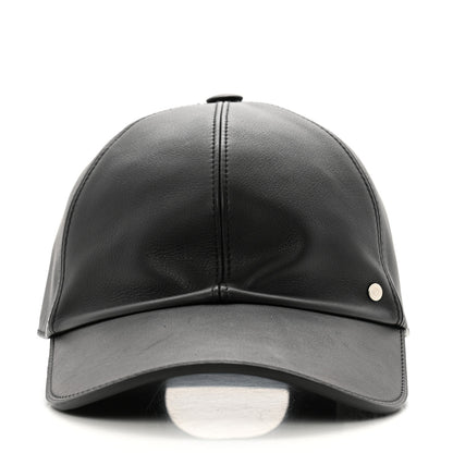 Hermes Newton Calfskin Riley Cap 59 Black 3 of 10